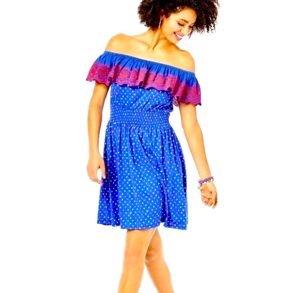 NWT KALAMA OFF THE SHOULDER DRESS - Picture 4 of 8